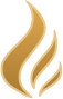 Gold flame icon